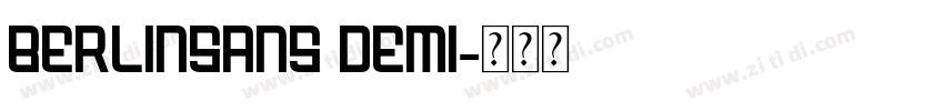 Berlinsans Demi字体转换